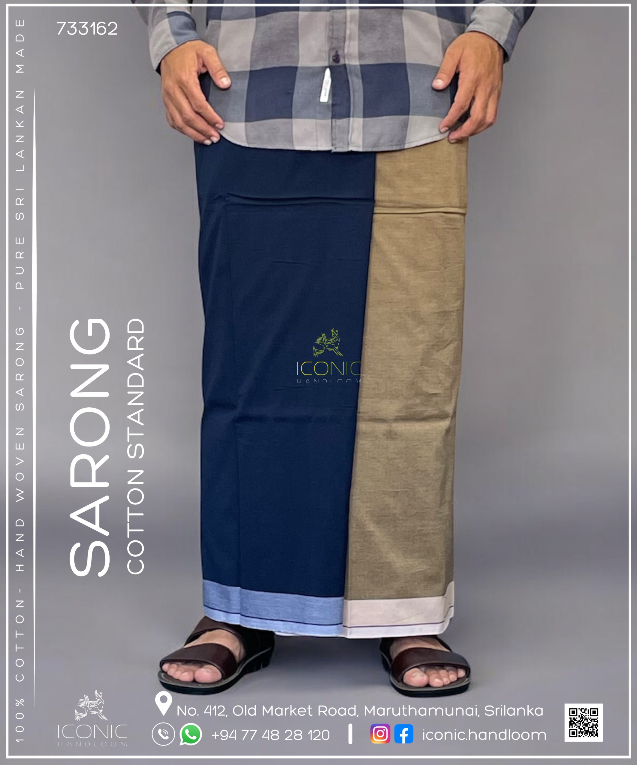 Handloom Cotton Sarong – ICS - 733162