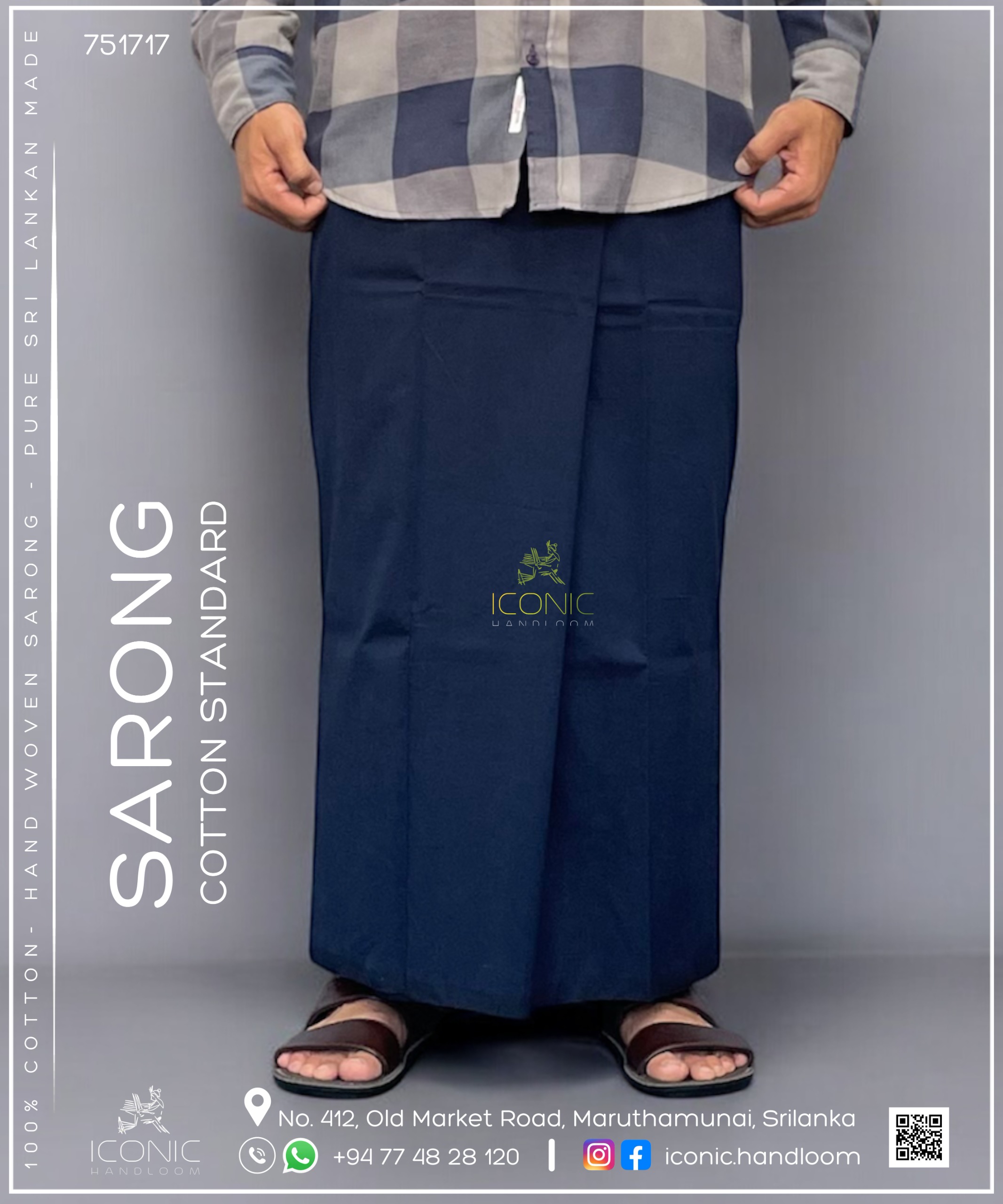 Handloom Cotton Sarong – ICS - 751717