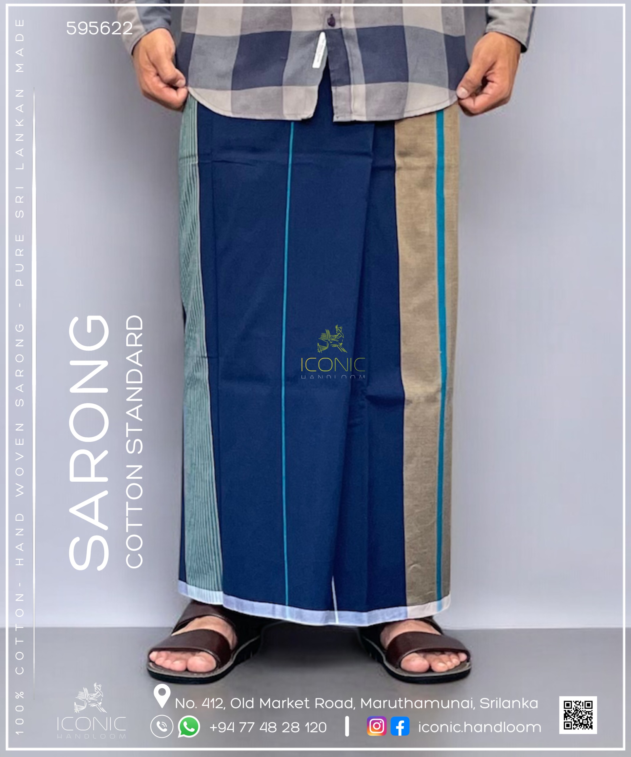 Handloom Cotton Sarong – ICS - 595622
