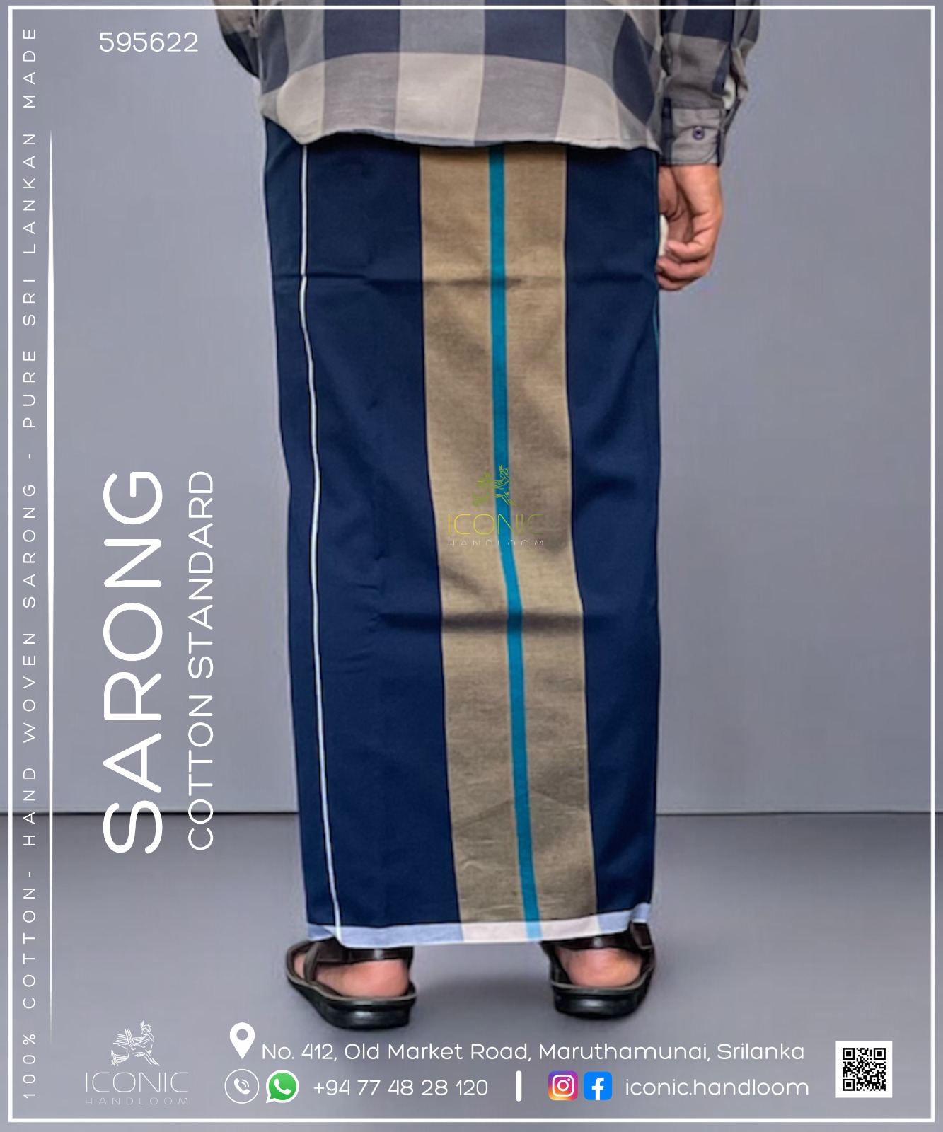 Handloom Cotton Sarong – ICS - 595622