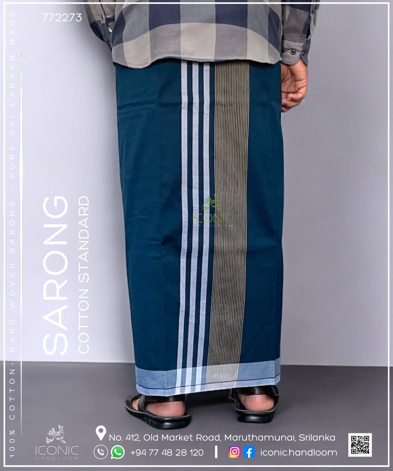 Handloom Cotton Sarong – ICS - 772273